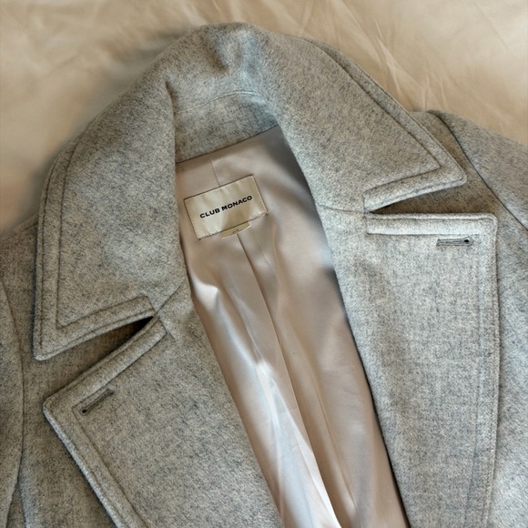 Club Monaco Gray Trench Coat - Picture 3 of 16